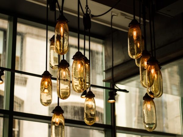 Photo modern pendant lamps