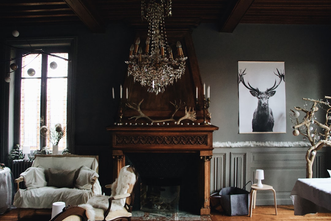 Photo living room chandeliers